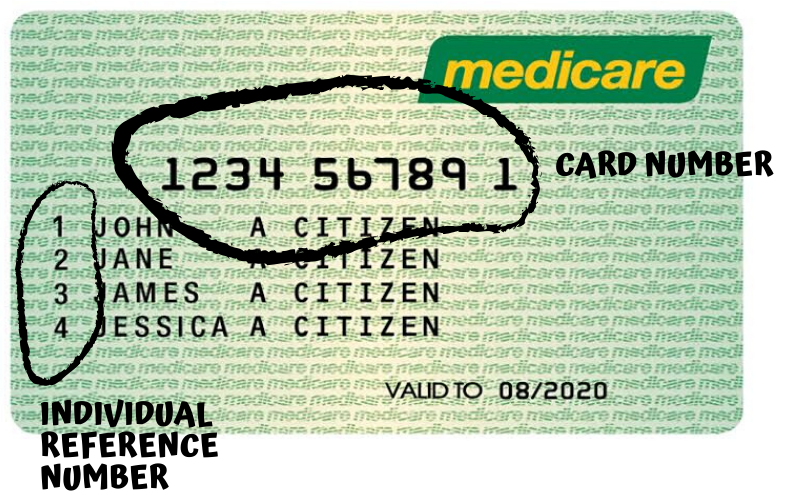 MEDICARE CARD NUMBER
