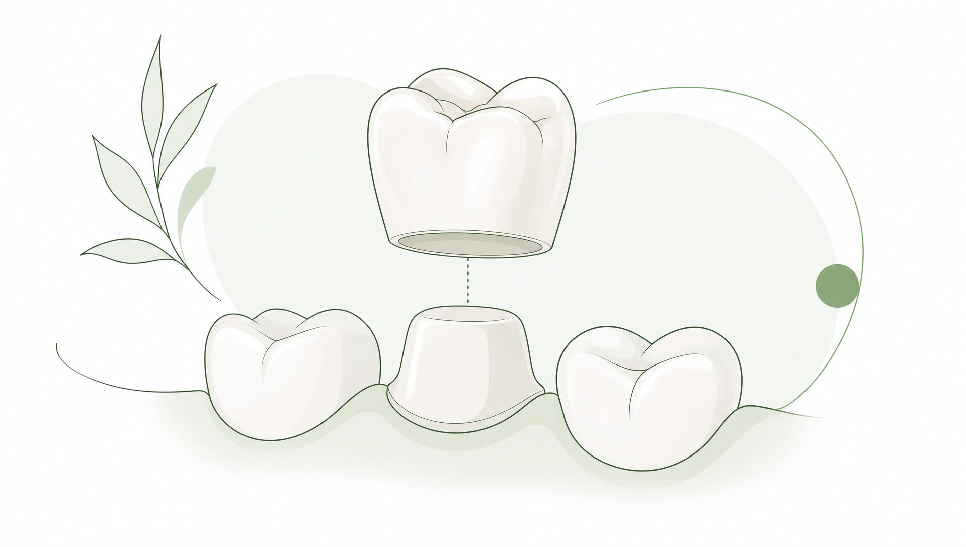 A close-up of a natural smile beside a dental mirror and shade guide, showing how cosmetic dentistry can improve tooth colour, shape and symmetry.